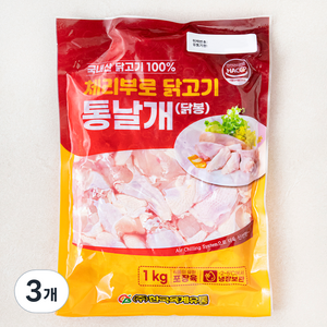 체리부로 닭고기 통날개 닭봉, 1kg, 3개