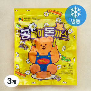 목우촌 곰돌이 돈까스 (냉동), 350g, 3개