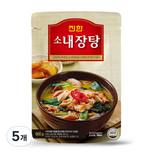 진한식품 소내장탕, 600g, 5개