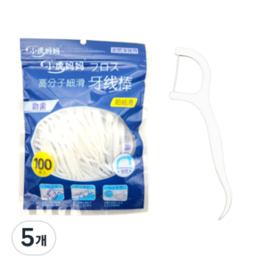 2in1 일회용 치실, 7.7cm, 100개입, 5개