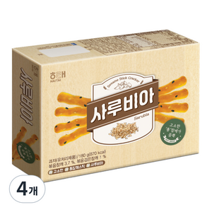 해태제과 사루비아 참깨스틱, 180g, 4개