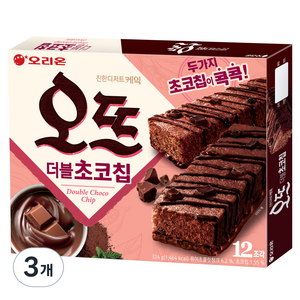 오리온 오뜨 더블초코칩 12p, 324g, 3개