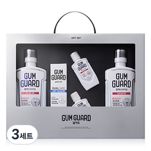 검가드 잇몸 치약 150g + 구강청결제 750ml x 2p + 구강청결제 100ml x 2p 선물세트, 3세트