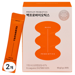 백프로바이오틱스 허리유산균 30p, 60g, 2개