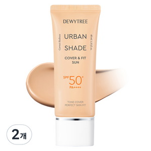 듀이트리 어반쉐이드 커버 앤 핏 선크림 SPF50+ PA++++, 40ml, 2개