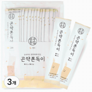 순수한집 곤약쫀드기, 375g, 3개