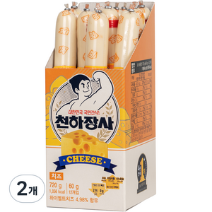 천하장사 치즈 소시지, 720g, 2개