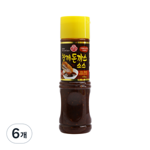 오뚜기 참깨 돈까스 소스 S, 470g, 6개