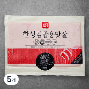 한성기업 한성 김밥용 맛살, 1kg, 5개