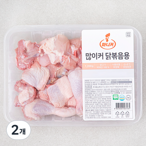 마니커 많이커 1등급 닭볶음용 (냉장), 1.2kg, 2개