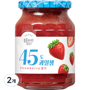 복음자리 45도 과일잼 딸기, 350g, 2개