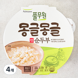 풀무원 몽글몽글 옛 순두부, 450g, 4개