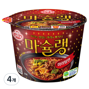 오뚜기 마슐랭 마라탕면 용기 130g, 4개