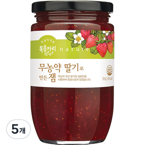 복음자리 무농약 딸기로 만든 잼, 500g, 500ml, 5개