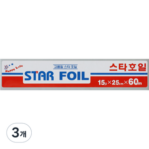 지제이알미늄 스타호일 25cm x 60m, 3개