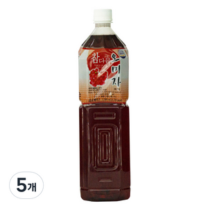 파낙스 참다음 오미자 음료베이스, 1.5L, 5개