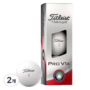 타이틀리스트 PRO V1X 골프공 4피스, 화이트, 3개입, 2개