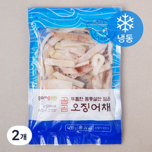 곰곰 두툼한 몸통살만 담은 오징어채 (냉동), 400g, 2개