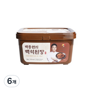 더본코리아 백종원의 백석된장, 1kg, 6개