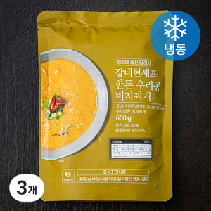 강태현셰프 한돈 우리콩 비지찌개 (냉동), 600g, 3개