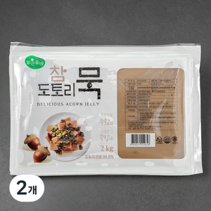 맑은물에 참도토리묵, 2kg, 2개