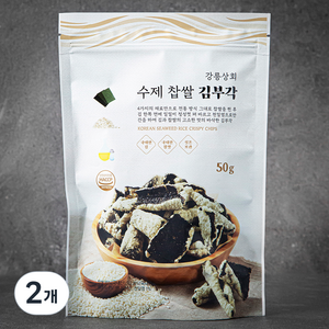 강릉상회 수제 찹쌀 김부각, 50g, 2개