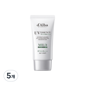 달바 워터풀 마일드 선크림 SPF50+ PA++++, 50ml, 5개