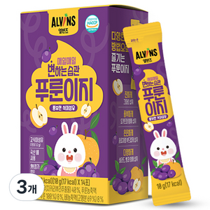 엘빈즈 매일매일 변하는 습관 푸룬이지 14p, 140g, 3개