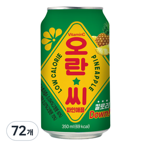 동아오츠카 오란씨 파인애플 캔, 350ml, 72개