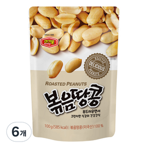 머거본 볶음땅콩, 100g, 6개