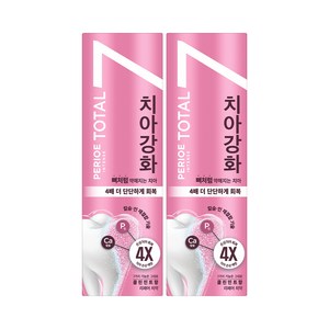 페리오 토탈7 인텐스 치아강화 치약 클린민트, 120g, 2개