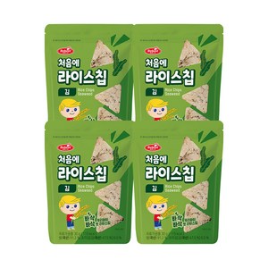 베베스트 처음에 바삭바삭 라이스칩 30g, 김, 4개