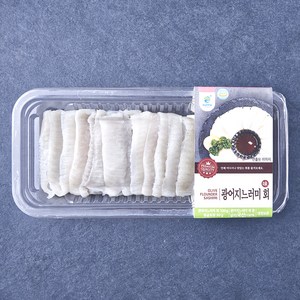 은하수산 광어 지느러미 회 (냉장), 1개, 100g