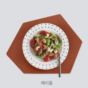 에이드엘 미니 실리콘 테이블매트 폴리곤, 메이플, 350 x 274 mm