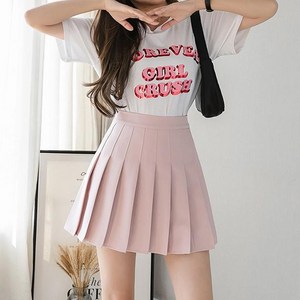 엘쏘 데일리 탄탄 플리츠 미니 스커트