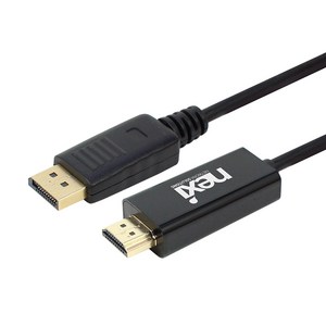 넥시 DP to HDMI v1.2 케이블 2m NXC002, NXC-DPHD12-2M, 1개