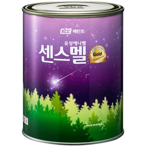 KCC페인트 센스멜 골드 유성 에나멜 페인트, 백색, 1L, 1개