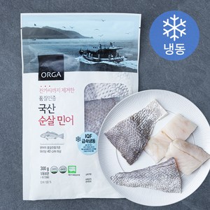 올가홀푸드 잔가시까지 제거한 품질인증 국내산 순살 민어 (냉동), 300g, 1개