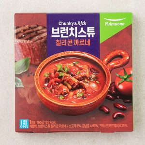 풀무원 브런치스튜 칠리 콘 까르네 (냉장), 180g, 1개입