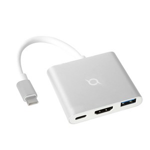 COX 3포트 USB C 3 in 1 멀티 허브 CTH30, Silver, 1개