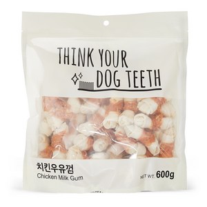 Think you dog teeth 강아지 본 껌 600g, 치킨우유, 1개