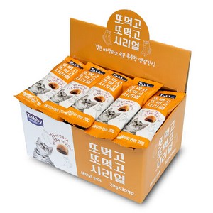 테비토퍼 또먹고또먹고 시리얼 고양이간식 30p, 혼합맛(새우/연어), 20g, 30개