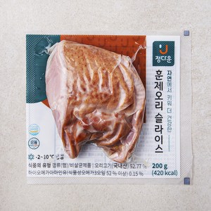 정다운 훈제오리 슬라이스, 200g, 1개