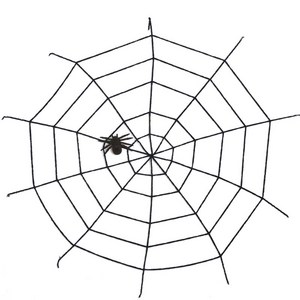 파티쇼 뉴 굵은 거미줄 세트 1.5m, 블랙, 1세트