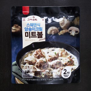 그릭슈바인 양송이 크림 미트볼, 210g, 1개