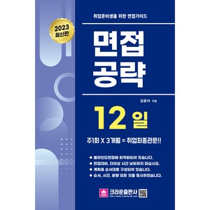 2023 취업준비생을 위한 면접가이드 면접공략 12일, 크라운출판사