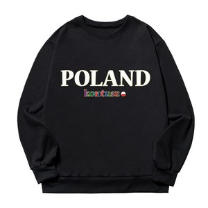 언탭트 남성용 빅사이즈 POLAND 맨투맨 티셔츠