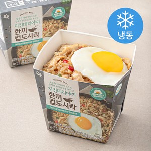 오쿡 치킨데리야끼 한끼 컵도시락 (냉동), 300g, 1팩