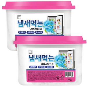 생활공식 냄새 먹는 냉장고 탈취제 본품, 300g, 2개