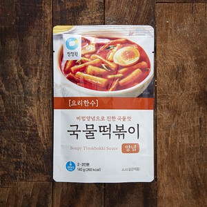 대상 청정원 요리한수 국물떡볶이 양념, 140g, 1개